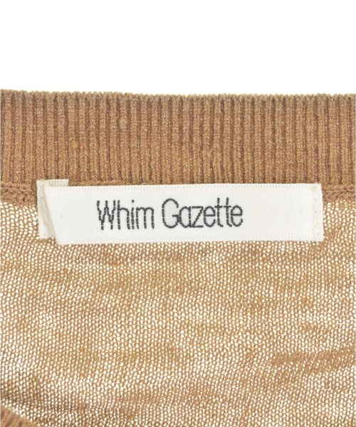 Whim Gazette（ウィムガゼット）ベスト/ノースリーブ 茶 サイズ:F レディース/2200710321534