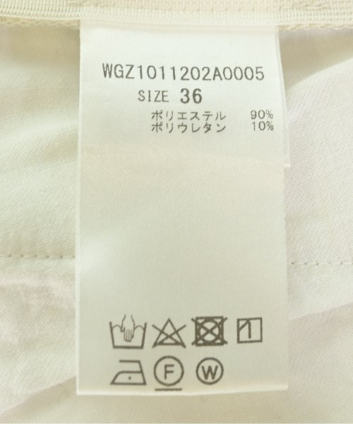 Whim Gazette（ウィムガゼット）スラックス 白 サイズ:36(S位) レディース/2200710321633