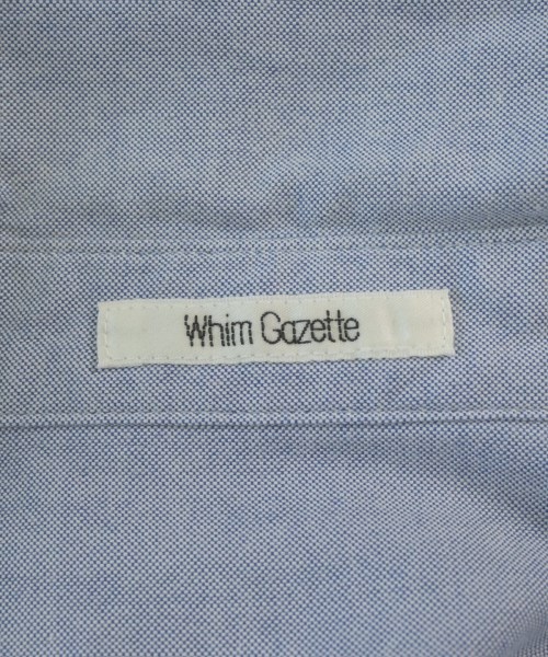 Whim Gazette（ウィムガゼット）カジュアルシャツ 青 サイズ:F レディース/2200714263021