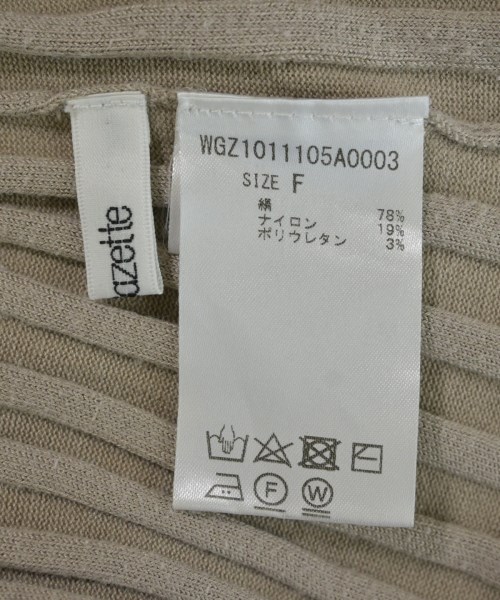 Whim Gazette（ウィムガゼット）ニット・セーター ベージュ サイズ:F レディース/2200702102042