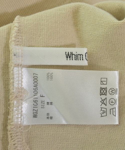 Whim Gazette（ウィムガゼット）Tシャツ・カットソー ベージュ サイズ:F レディース/2200711556089