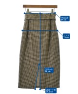 Whim Gazette（ウィムガゼット）ロング・マキシ丈スカート 茶 サイズ:36(S位) レディース/2200716092032