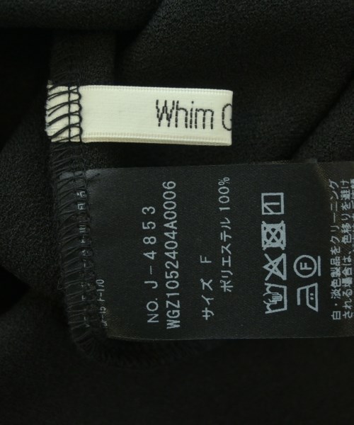 Whim Gazette（ウィムガゼット）ブラウス 黒 サイズ:F レディース/2200716140085
