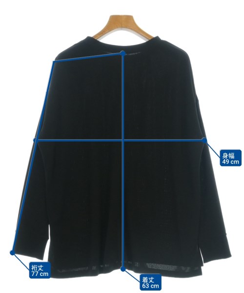 Whim Gazette（ウィムガゼット）Tシャツ・カットソー 黒 サイズ:1(S位) レディース/2200715488072