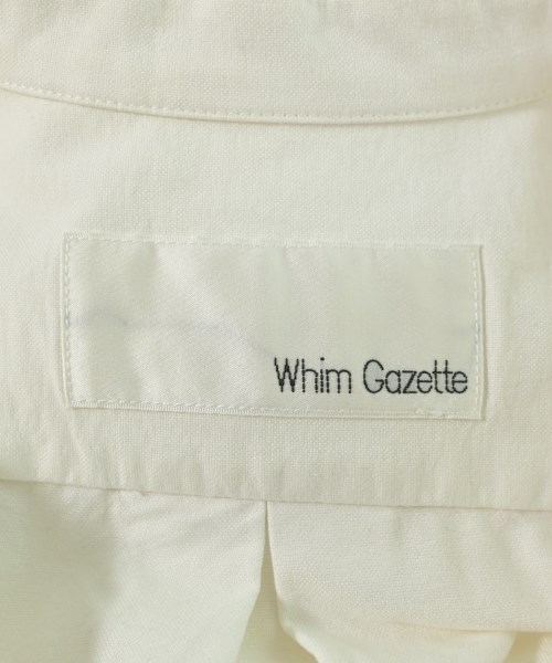 Whim Gazette（ウィムガゼット）カジュアルシャツ 白 サイズ:F レディース/2200715080139