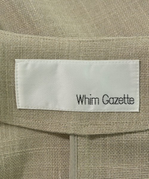 Whim Gazette（ウィムガゼット）カジュアルジャケット ベージュ サイズ:F レディース/2200628996015