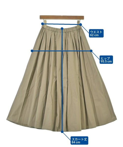 Whim Gazette（ウィムガゼット）ロング・マキシ丈スカート ベージュ