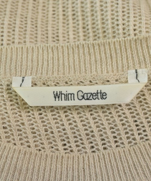 Whim Gazette（ウィムガゼット）ニット・セーター ベージュ サイズ:F レディース/2200645263084