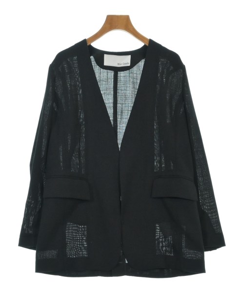 Whim Gazette(ウィムガゼット)ノーカラージャケット 黒 サイズ:F/2200637203036
