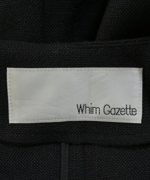 Whim Gazette（ウィムガゼット）ノーカラージャケット 黒 サイズ:F レディース/2200637203036