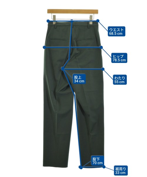 Whim Gazette（ウィムガゼット）スラックス 緑 サイズ:38(M位) レディース/2200646542027