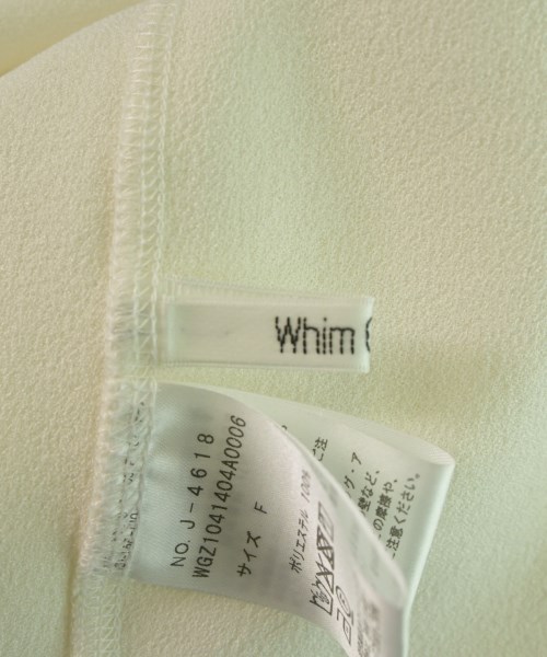 Whim Gazette（ウィムガゼット）Tシャツ・カットソー 白 サイズ:F レディース/2200651750103
