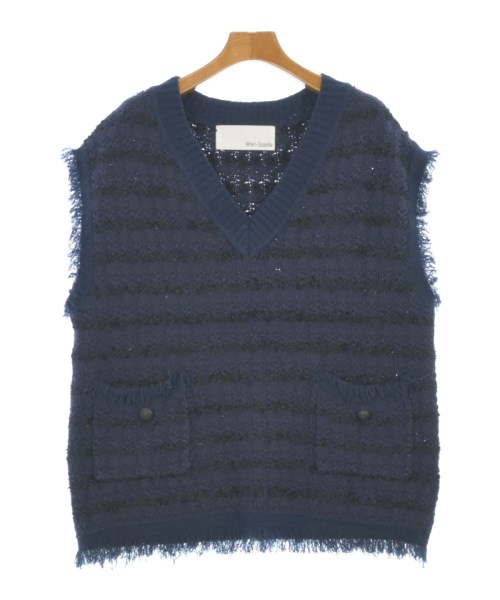 Whim Gazette(ウィムガゼット)ベスト 紺 サイズ:F/2200648641032