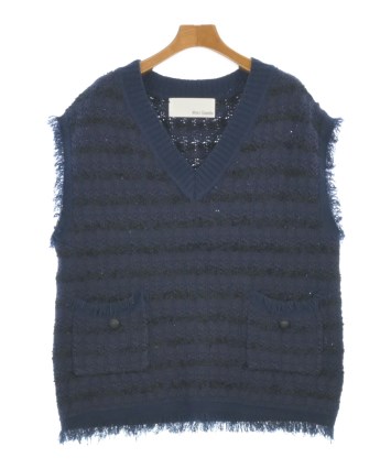 whim gazette ベスト Whim Gazette（ウィムガゼット）ベスト 紺 サイズ:F レディース