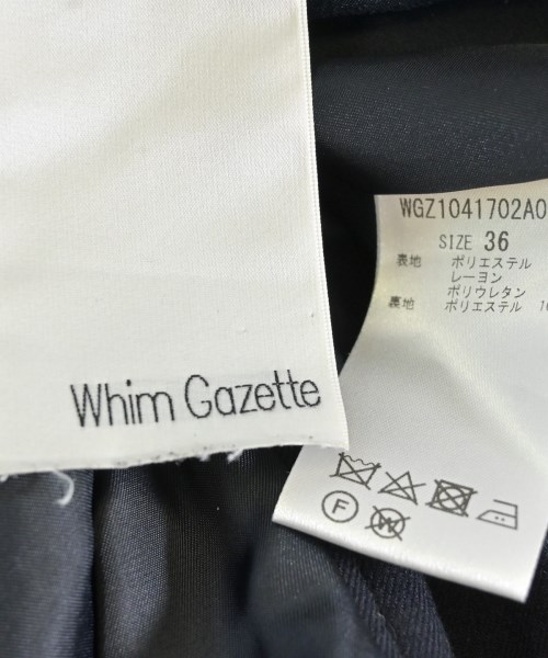 Whim Gazette（ウィムガゼット）スラックス 紺 サイズ:36(S位) レディース/2200698000186