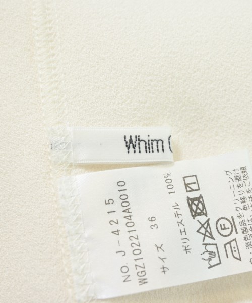 Whim Gazette（ウィムガゼット）Tシャツ・カットソー 白 サイズ:36(S位) レディース/2200701484026