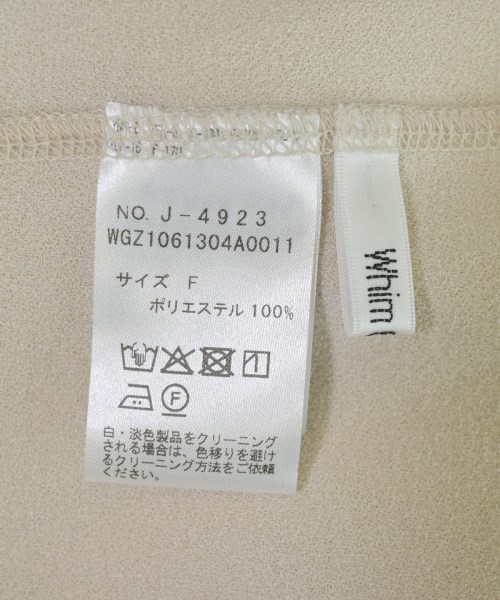 Whim Gazette（ウィムガゼット）Tシャツ・カットソー ベージュ サイズ:F レディース/2200705162098