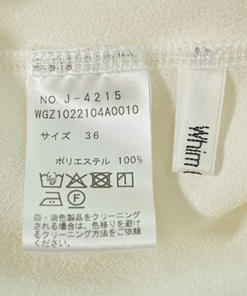 Whim Gazette（ウィムガゼット）Tシャツ・カットソー 白 サイズ:36(S位