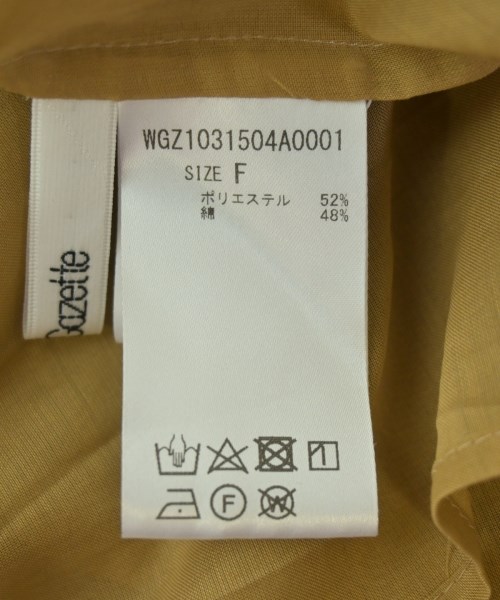 Whim Gazette（ウィムガゼット）ブラウス 茶 サイズ:F レディース/2200702219061