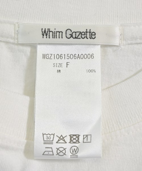 Whim Gazette（ウィムガゼット）Tシャツ・カットソー 白 サイズ:F レディース/2200706396164