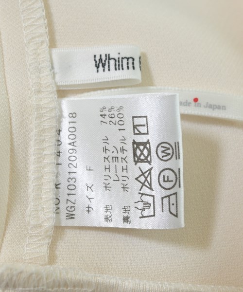 Whim Gazette（ウィムガゼット）オールインワン/サロペット 白 サイズ:F レディース/2200658851117