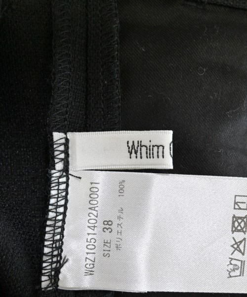 Whim Gazette（ウィムガゼット）スラックス 黒 サイズ:38(M位) レディース/2200666955012