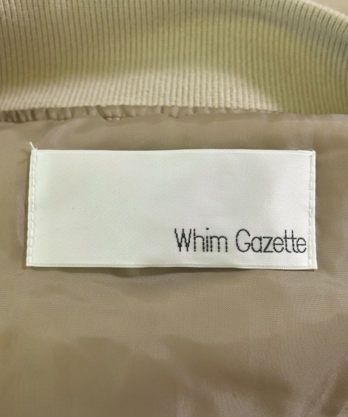Whim Gazette（ウィムガゼット）ミリタリーブルゾン ベージュ サイズ:F レディース/2200665273018