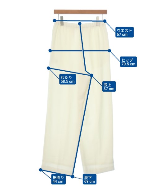 Whim Gazette（ウィムガゼット）スラックス 白 サイズ:F レディース/2200670556021