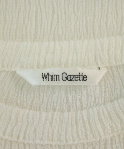 Whim Gazette（ウィムガゼット）Tシャツ・カットソー 白 サイズ:F レディース/2200668943031
