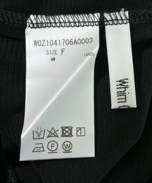 Whim Gazette（ウィムガゼット）Tシャツ・カットソー 黒 サイズ:F レディース/2200729452090