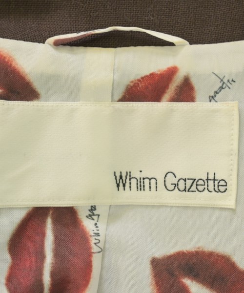 Whim Gazette（ウィムガゼット）テーラードジャケット 茶 サイズ:F レディース/2200731682034