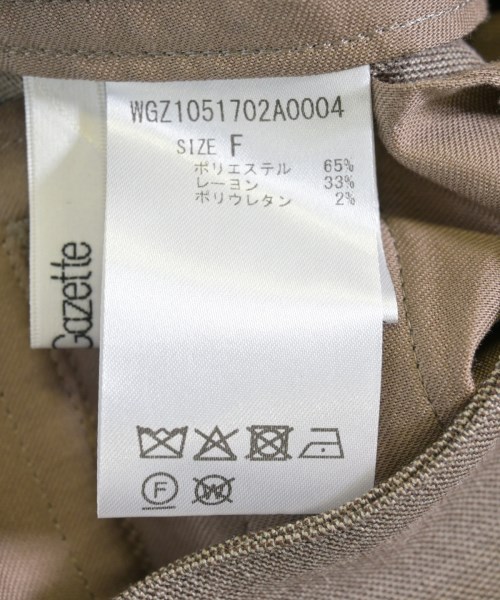 Whim Gazette（ウィムガゼット）スラックス 茶 サイズ:F レディース/2200726127014