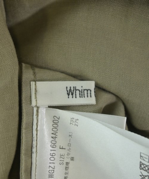 Whim Gazette（ウィムガゼット）ブラウス 茶 サイズ:F レディース/2200727259028