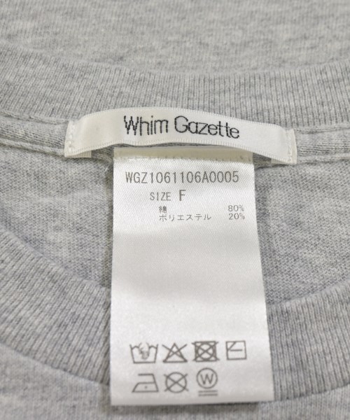 Whim Gazette（ウィムガゼット）Tシャツ・カットソー グレー サイズ:F レディース/2200702598357