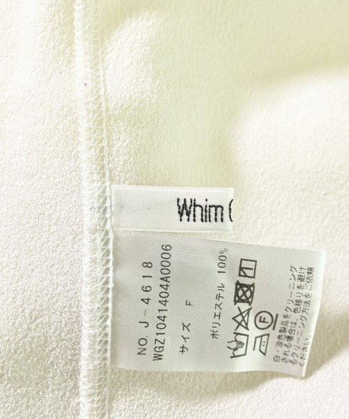 Whim Gazette（ウィムガゼット）Tシャツ・カットソー 白 サイズ:F レディース/2200724902033
