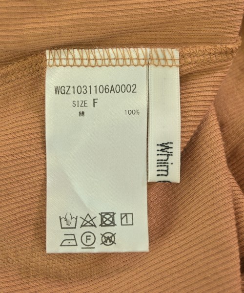 Whim Gazette（ウィムガゼット）Tシャツ・カットソー 茶 サイズ:F レディース/2200683521016
