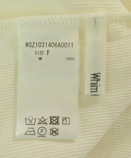 Whim Gazette（ウィムガゼット）Tシャツ・カットソー 白 サイズ:F レディース/2200683521023