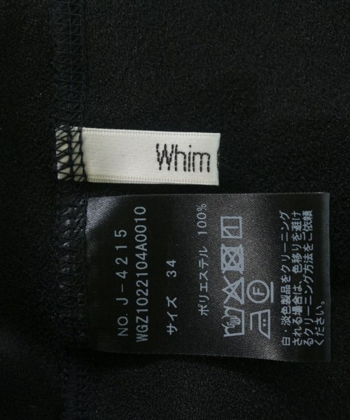 Whim Gazette（ウィムガゼット）Tシャツ・カットソー 黒 サイズ:34(XS位) レディース/2200675224055