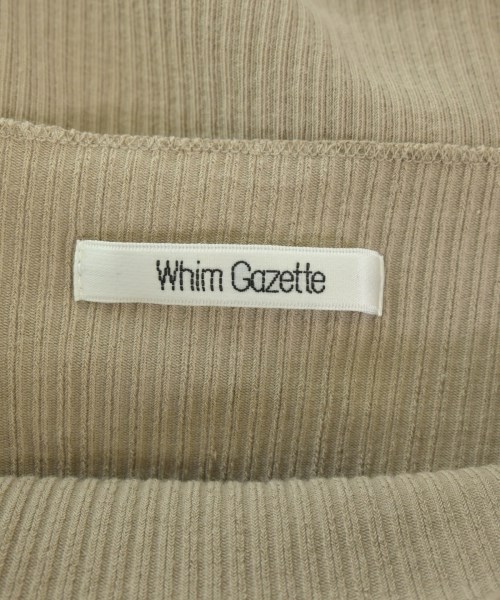 Whim Gazette（ウィムガゼット）タンクトップ ベージュ サイズ:F レディース/2200688175023