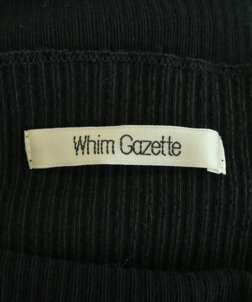 Whim Gazette（ウィムガゼット）Tシャツ・カットソー 黒 サイズ:F レディース/2200688175030