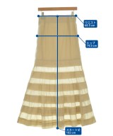 Whim Gazette（ウィムガゼット）ロング・マキシ丈スカート ベージュ サイズ:36(S位) レディース/2200689446085