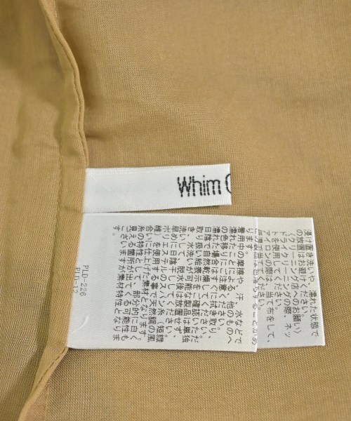 Whim Gazette（ウィムガゼット）ブラウス ベージュ サイズ:F レディース/2200688715083