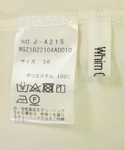 Whim Gazette（ウィムガゼット）Tシャツ・カットソー 白 サイズ:36(S位) レディース/2200691003061