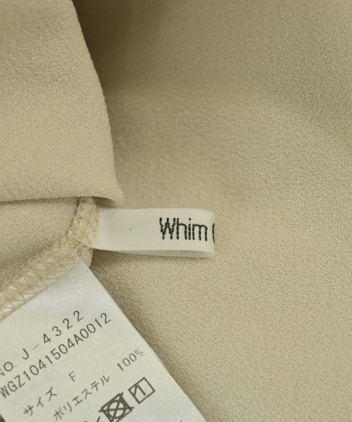 Whim Gazette（ウィムガゼット）ブラウス ベージュ サイズ:F レディース/2200688555030