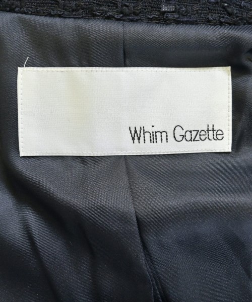 Whim Gazette（ウィムガゼット）ノーカラージャケット 紺 サイズ:F レディース/2200692970034
