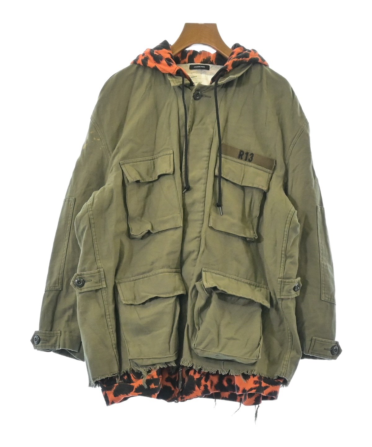 定価¥27,500 ミリタリーブルゾン　カーキ　ラウンジドレス R13（アールサーティーン）ミリタリーブルゾン カーキ サイズ:M
