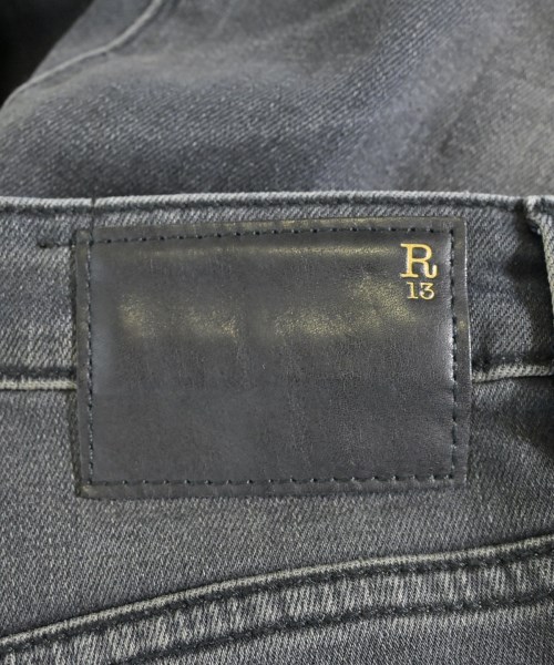 R13（アールサーティーン）デニムパンツ 黒 サイズ:25(S位) レディース/2200670348046
