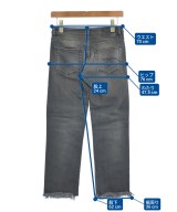 R13（アールサーティーン）デニムパンツ 黒 サイズ:25(S位) レディース/2200670348046