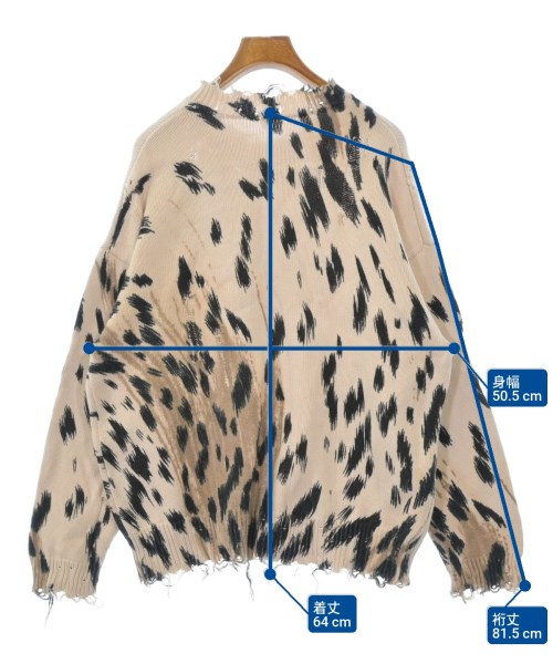 R13（アールサーティーン）ニット・セーター ベージュ サイズ:XS レディース/2200630550045