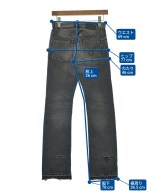 R13（アールサーティーン）デニムパンツ 黒 サイズ:24(S位) レディース/2200630550052